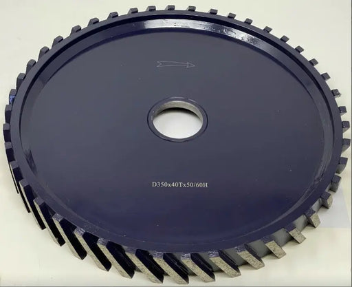 14" x 2" Milling Wheel, 60mm-50mm, Steel Core B20M2TMT Colossal Diamond Tools, LLC