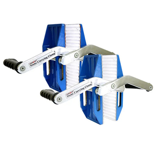 Aardwolf Blue Pair Carry Clamps White Rubber M1ARCCW Aardwolf
