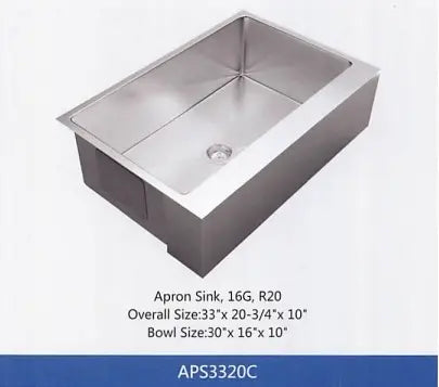 Apron Sink 6040 Straight Edge Y8APS6040 Colossal Diamond Tools