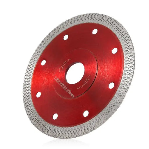 CDT 5" Red Thin With Flange Turbo Cutter Porcelain Blade B7R5 Colossal Diamond Tools