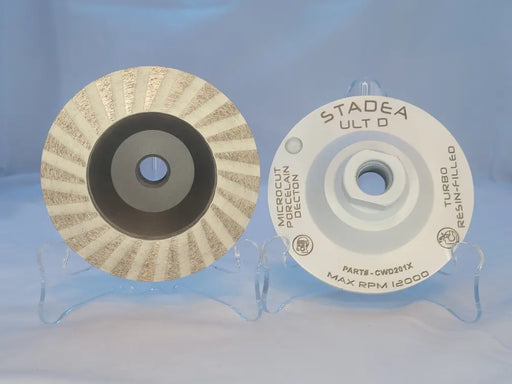 Stadea 4" Diamond White Cup Wheel Micro Cut Turbo Continuous Ultra D C2S Colossal Diamond Tools