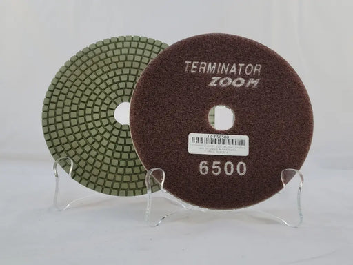 Terminator 5" Big Foot Zoom White Pad Grit 6500 D1TBFZW56500 TERMINATOR®