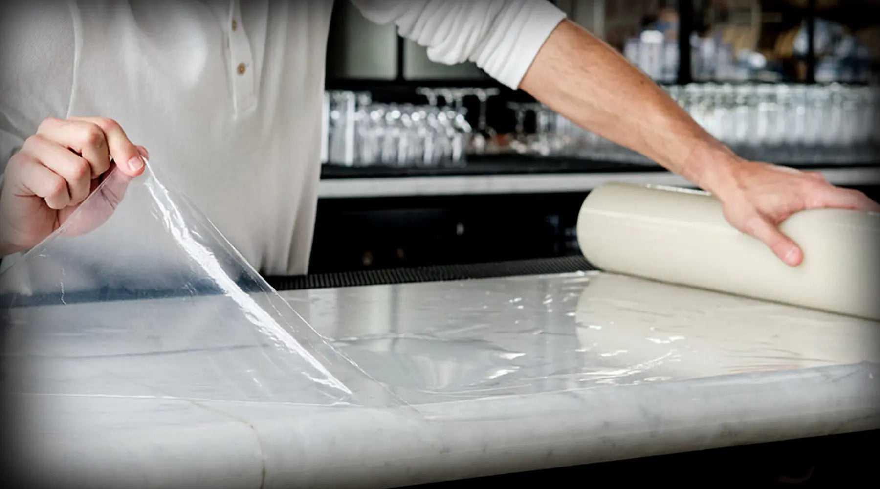 Countertop Transfer Counter Top Clear Wrap