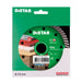 Distar diamond blade packaging with green background