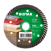 Distar diamond cutting disc for granite and sandstone on a white background
