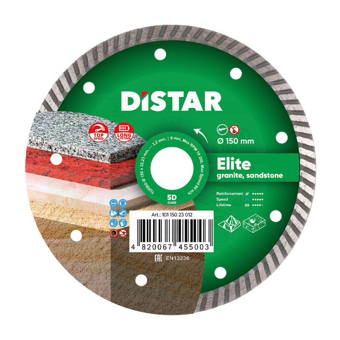 Diamond blade with Distar branding on a white background