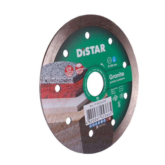Close-up of DISTAR Granite blade with water cooling design