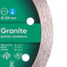 Close-up of DISTAR Granite blade with water cooling design