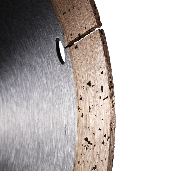 Side view of DISTAR diamond blade with laser segmentation