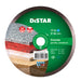 Disc wheel with Distar branding and specifications on a white background