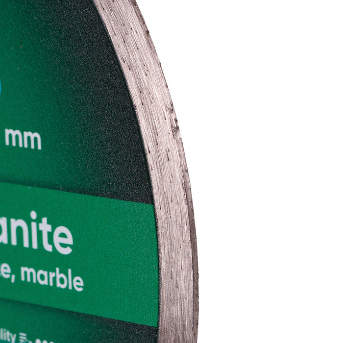 Close-up of DISTAR Granite blade with water cooling design