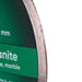 Close-up of DISTAR Granite blade with water cooling design