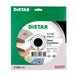 Distar diamond cutting disc packaging with green and white design.