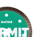 Close-up of Termit 3 inch turbo rim diamond blade with thin 1 mm edge