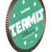 Close-up of Termit 3 inch turbo rim diamond blade with thin 1 mm edge