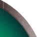 Close-up of a green felt board with a brown wooden frame on a white background
