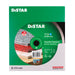 Distar diamond cutting disc packaging with green and white design