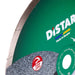 Close-up of a diamond cutting wheel with Distar branding and 'Top Speed' label.