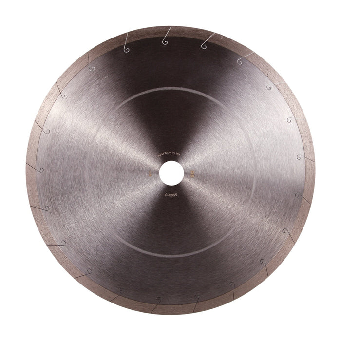Diamond cutting wheel on a white background