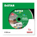 Distar diamond cutting disc packaging with green and white design