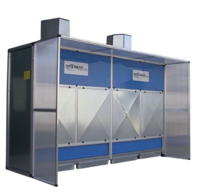 13' (4 Meter) Automatic Dry Dust Collector Booth System
