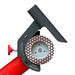 TileDUSTER grinding guard mounted on 5-inch angle grinder