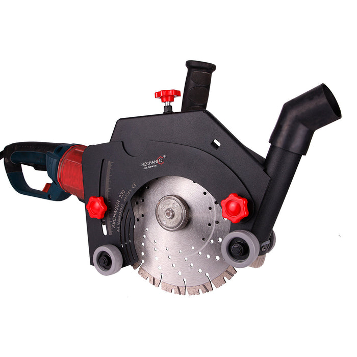 Wall Chaser Attachment for Angle Grinder (Concrete & Brick) – installation example