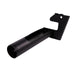 Black metal bracket on a white background
