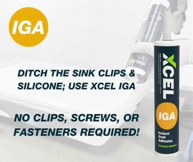 Xcel IGA White Instant Grab Adhesive 10 Ounces 290 ml