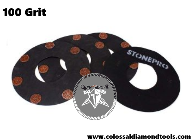 Stone Pro 17" Semi Metal Rings Grit 100