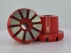 30/40 Red Concrete/Terrazzo Plug Medium Bond F43040M Colossal Diamond Tools
