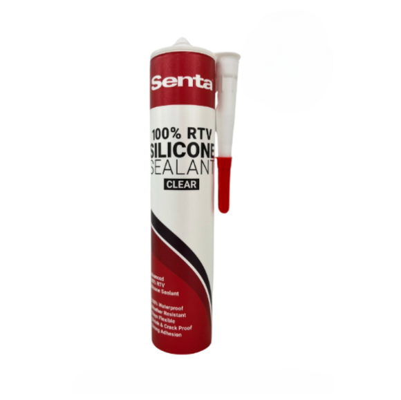 Senta 100% RTV One Tube of Silicone Sealant Clear Case Quantities are 24 Tubes
