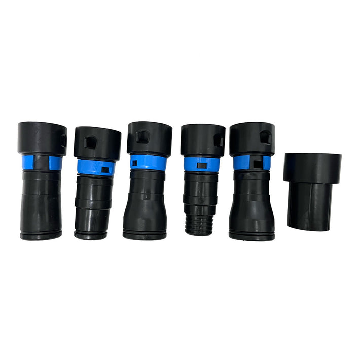 1-1/4” Shop Vac Hose Adapter Kit (17 ft) for Dust Collection – package contents