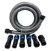 1 1/4 inch x 17 ft shop vac hose adapter kit with quick click connection