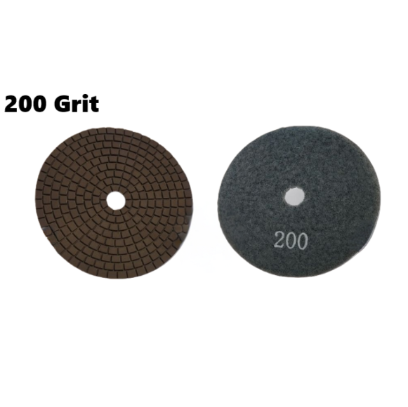 A-Replica 4" Super Premium Granite Polishing Pad 200 Grit