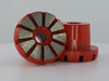 60/80 Red Concrete/Terrazzo Plug Medium Bond F46080M Colossal Diamond Tools
