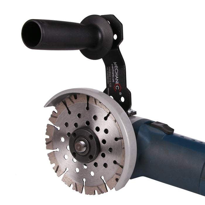 Disc sander with diamond blade attachment on a white background