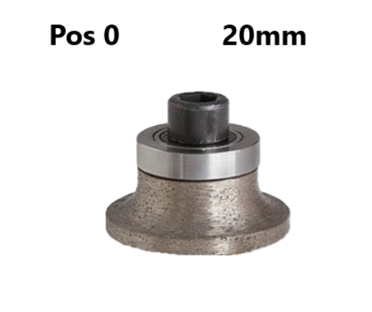 Colossal Eased Edge 20mm Pos. 0 Segmented Router Bit H2Colossal Diamond ToolsA20SEG