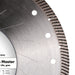 Close-up of Gres Master 9 inch blade with microturbo diamond layer