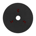 Black circular pad with a central white hole and red number '3' printed on it, on a white background.