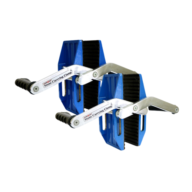 Aardwolf Blue Pair Carry Clamps Black Rubber