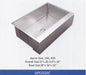 Apron Sink 6040 Straight Edge Y8APS6040 Colossal Diamond Tools