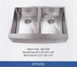 Apron Sink Double Bowl Y8AP3320D Colossal Diamond Tools, LLC