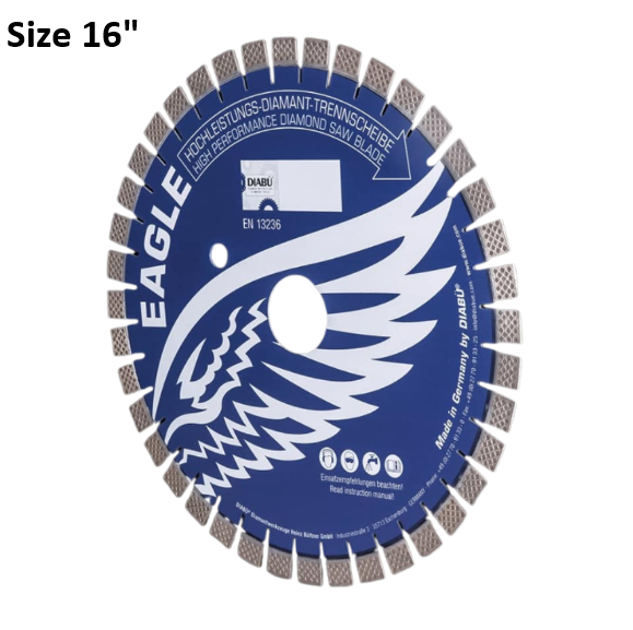 Blue Eagle 16" Quartzite Cutting Bridge Saw Blade