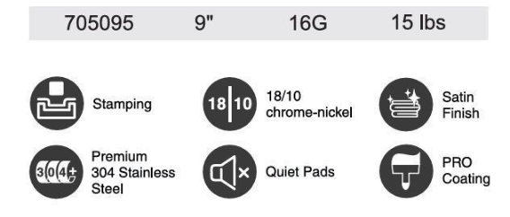 Single Bowl Stainless Sink 16 Gauge Y4DG301816