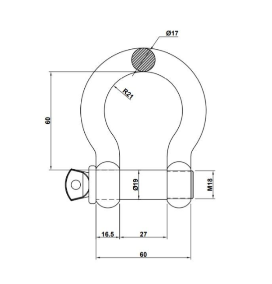 Aardwolf Bow Shackle 3.0T