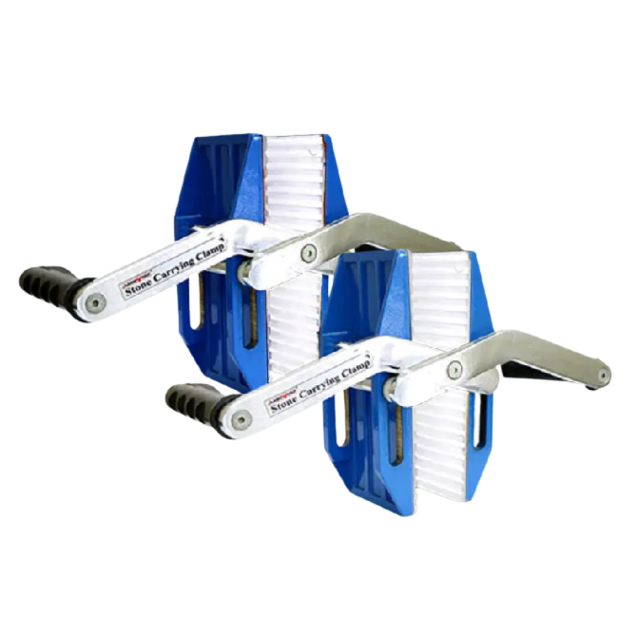 Aardwolf Blue Pair Carry Clamps White Rubber