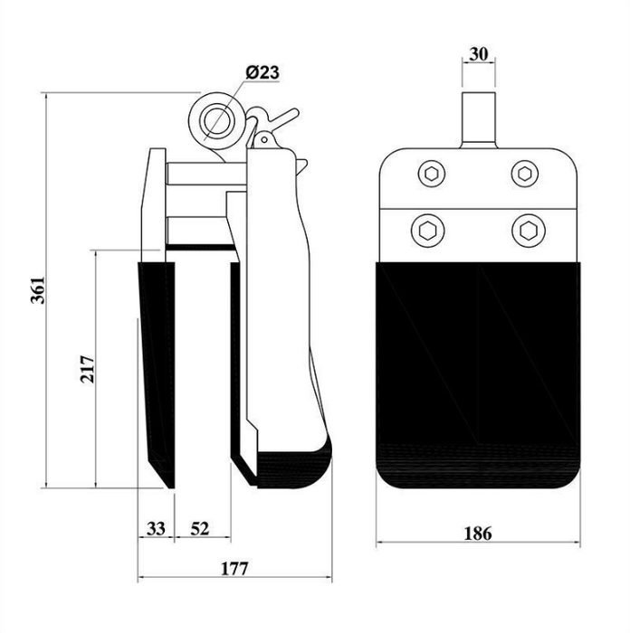 Aardwolf Slab Lifter AL50 White Rubber