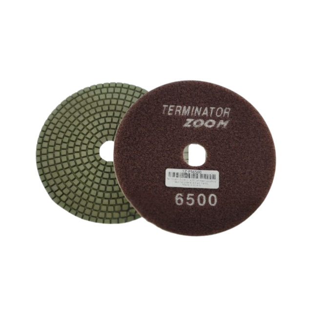 Terminator 5" Big Foot Zoom White Pad Grit 6500