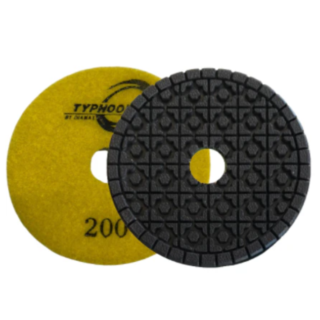 Typhoon 4" Colored Clover Pad 200 Grit D1TY4200